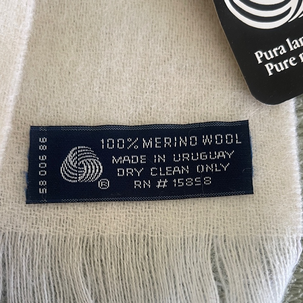 Merino Wool Scarf in Cream